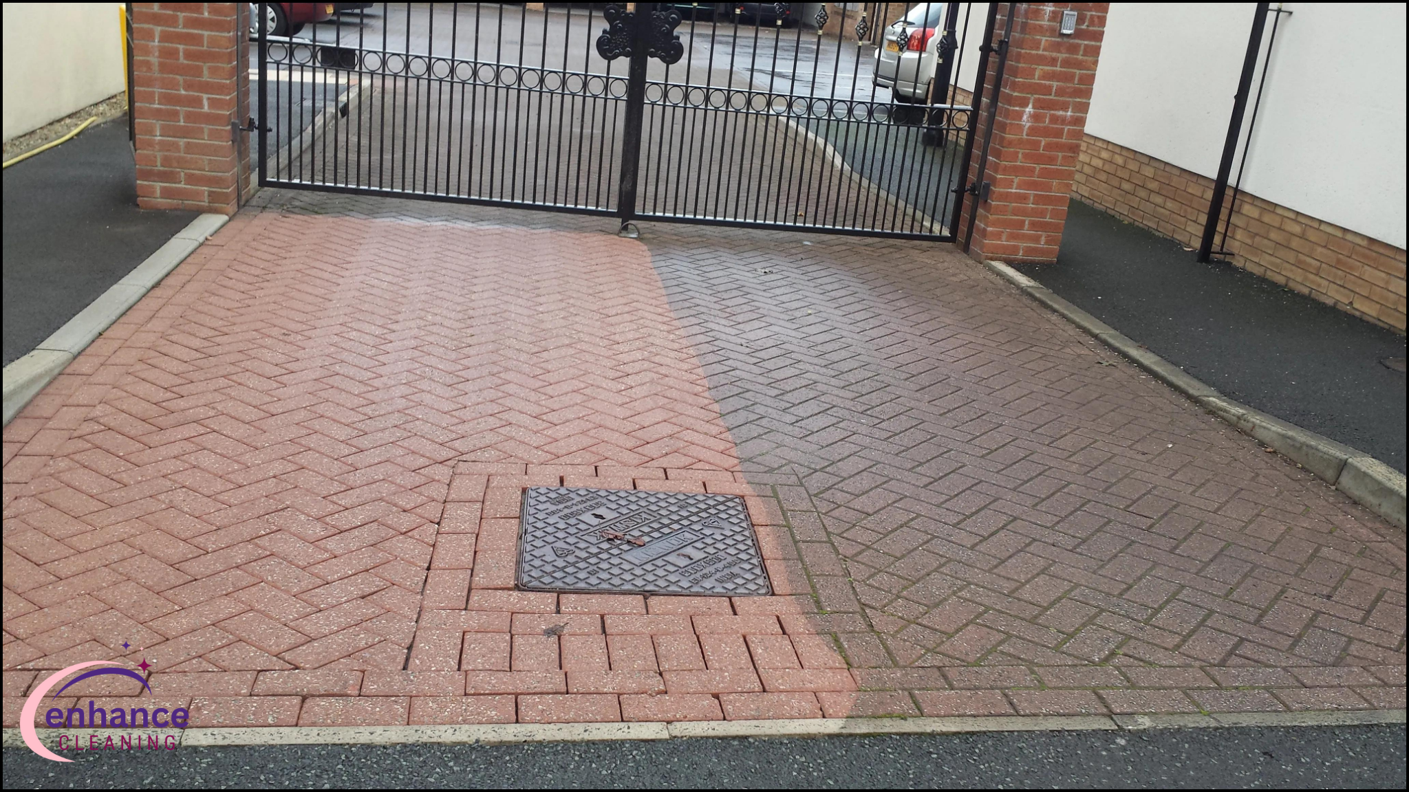 Patio And Driveway Cleaning before and after